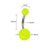 Europa y Estados Unidos comercio electrónico transfronterizo nueva joyería de acero inoxidable para piercing concha luminosa anillo para el ombligo clavo luminoso para el ombligo Amazon
