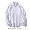 Roupas Masculinas Trendy Ape Outono 2025 Nova Camisa Masculina Casual Business Cor Sólida Slim Fit Têxtil Oxford Manga Longa