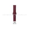 Adecuado para Huawei, Xiaomi, Samsung, Cabeza Plana Universal, Silicona Monocromática, Correa de Reloj de 20/22 mm, Pulsera de Repuesto, Comercio Exterior al por Mayor