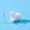 Paisaje Micro Creativo Realista Figuras de Oso Polar Madre e Hijo Escena de Nieve Accesorios de Decoración DIY Resina Adornos Pequeños