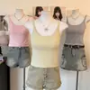 Camisola sexy de nuevo estilo sin espalda con copas incorporadas, pura y seductora, con una gran espalda en forma de U, para chicas dulces y atrevidas, top camisola sexy y ajustado