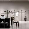 Estante de exhibición para tienda de ropa para mujer, estante simple de hierro negro para pared, percha especial, estante de exhibición de ropa para tienda de ropa