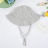 Ins Nuevo Sombrero de Sol de Verano para Bebé Algodón para Bebé Europeo y Americano Sombrero de Pescador Sombrero de Cubo Sombrero Protector de Viaje para Niños