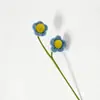 Palitos retorcidos encriptados terminados, pequeños ramos de flores artificiales de margarita hechos a mano, regalo de vacaciones, decoración del hogar, Día del Maestro