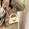 2024 Nueva Moda Bolso de Mano Retro Texturizado Estilo Coreano Personalizado Iins Bolso Cruzado Bolso de Mano Simple Casual