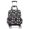 Bolsa de viaje mini plegable ultraligera al por mayor, bolsa de carrito pequeña universal con ruedas portátil, caja de tela para viaje de abordaje