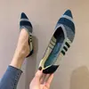 Zapatos de Princesa Zapatos Planos para mujer Comercio Exterior Transfronterizo para mujer Tejido de Malla Tejidos Zapatos Puntiagudos de Punto Zapatos Tipo Rollito de Huevo