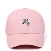 Chapéu Feminino Astronauta Algodão Bordado Rosa Boné de Beisebol Chapéu Protetor Solar de Astronauta Chapéu de Sol para Casal Tendência