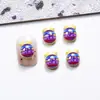 Decorações de Arte para Unhas Desenho de Doces, Acessórios de Unha 3D Fofos, Bolo de Coração Temático de Comida, Acessórios de Unha Vestíveis de Laço