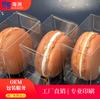 Caixa de embalagem para lanche Macaron tamanho universal material PET de grau alimentício caixa plástica para bolo e sobremesa caixa espessa
