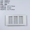 Muebles para RV de Viaje Malla de Ventilación de Aleación de Aluminio Gabinete Rectangular Malla de Disipación de Calor Puerto de Escape Ventilación