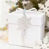 [Hielo Azul Copo de Nieve Grande] Lanyard para Cámara CCD Cuentas Hechas a Mano Corazón de Niña Cadena para Teléfono Móvil Ins Colgante Lindo para Teléfono Móvil