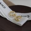 Pendientes de Croissant Personalizados para Mujer, Moda Estilo Coreano con Diseño de Línea Hueca, Nuevos Clips para Orejas, Pendientes de Nicho Hip-Hop