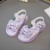 Sandálias Infantis 2026 Verão Novo Calçados Infantis Meninas Desenho Animado Estilosas Sapatos de Princesa Sandálias de Uma Tira para Crianças Pequenas