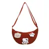 Bolsos Pequeños para Hombres y Mujeres 2025 Nueva Moda Estilo Coreano Bolso de Hombro Individual Cruzado de Moda Pana Pana Bolso Pequeño de Hombro