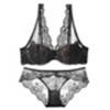 Ropa interior de encaje de deseo puro para mujer sexy tirantes delgados para senos grandes senos pequeños anti-flacidez sujetador sexy