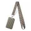 Lanyard para Teléfono con Forma de Corazón para Té con Leche y Café, Portatarjetas, Insignia de Exposición para Tarjeta de Autobús de Estudiante, Funda Protectora Dura de Moda