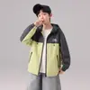 Cortavientos casual para niños, nuevo estilo, bloques de color, primavera y otoño, a prueba de viento, estilo coreano, para niños medianos y grandes, niños, ropa de exterior, cortavientos, moderno