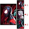 League of Legends Animación 3D Póster Estéreo Pintura con Gradiente de Rejilla Spider-man Iron Man Póster de Animación Rejilla de Ojo Desnudo
