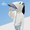 Roupa de Proteção Solar Infantil Verão Fina Seda de Gelo Anti-ultravioleta para Meninos e Meninas Carro Elétrico Chapéu de Aba Larga Roupa de Proteção Solar