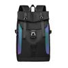 Mochila con cubierta enrollable para suministro de comercio exterior transfronterizo, mochila moderna estilo Hong Kong, mochila de senderismo de gran capacidad con reflectante