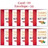 Compra Directa Transfronteriza 1 Pieza/Set Tarjeta de Agradecimiento Interesante + Juego de Sobres Regalo de Gratitud Minimalista Moderno Bendición