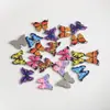 Margarida borboleta colorida gota de óleo liga DIY acessórios de joia adorno de cabeça pulseira colar brincos chaveiro pingente