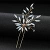 Europa y Estados Unidos transfronterizo especialmente para horquilla de pelo en forma de U de diamante de vidrio de proteína afilada horquilla novia tocado de boda accesorios para el cabello