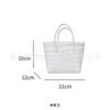 Bolsa Tecida Sarja Bolsa Tecida DIY Bolsa de Mão Souvenir Cesta de Legumes Bolsa Tecida de Palha Bolsa de Mão Tecida de Palha Feminina