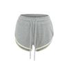 Shorts Deportivos Americanos de Verano de Nuevo Estilo con Cordones para Mujer, Ajustados con Cordón, Diseño de Borde Blanco, Pantalones Cortos Casuales Rectos para Uso Exterior, Modernos