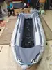 Frete Grátis do Fabricante: Barco de Borracha Inflável com Estrutura Nervurada e Superfície Antiderrapante, Adequado para 2-4 Pessoas, Canoa de 3,7m