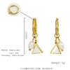 Otoño e invierno 2023 Nuevo diseño pendientes de acero inoxidable con perlas de moda simples Pendientes versátiles de lujo ligero para mujer venta al por mayor