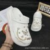 Zuecos de Nuevo Estilo de Verano Hebilla de Zapato Cadena Estilo Chanel con Mariposa de Pedrería Accesorios DIY para Zapatos de Niñas