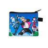 Bolsa de Naruto para niños de poliéster grande monedero de dibujos animados tarjetero estampado impermeable bolsa de almacenamiento colaboración anime