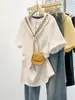 Moda Verão 2026 Nova Roupa Feminina Plus Size, Blusa Camiseta Oversized Elegante que Reduz a Idade com Manga Curta para Mulheres A11431