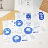 Bolsa de Embalaje para Pan de Hielo Celebridad de Internet Sabor Pegatina Desechable Hecho a Mano Papel de Algodón Blanco Yema de Huevo Crujiente Papa Hojaldrada Bolsa de Cocina