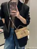 2026 Estilo Nuevo Bolsa Portátil para Lonchera Bolsa Mini para Maquillaje de Gamuza Escarchada Asa Cadena Hombro Bandolera