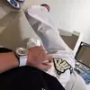 Calça americana cleanfit transfronteiriça para homens, adequada para primavera, outono e verão, com bordado floral e design de perna reta e larga, perfeita para uso casual.