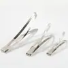 Clips de Guisante Engrosados de 4.5 cm / 6 cm / 8 cm Sin Níquel Blanco K Ecológicos para Manualidades Envoltura de Tela Pinzas para el Cabello