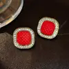 Nuevos Pendientes de Perla con Forma de Diamante Elegantes para Mujer 2026, Pendientes Versátiles de Nicho de Gama Alta con Temperamento Único, Venta al por Mayor