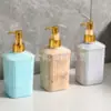 Desinfectante de Manos de Lujo Ligero Cuadrado PP Patrón de Flujo Botella Cuadrada de Loción de Tres Colores Empaque Plateado Botella de Desinfectante de Manos para Sala de Estar Simple