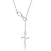 Collar Cruzado Infinito en Forma de Y Transfronterizo Europeo y Americano Moda Gargantilla Simple Joyería Versátil para Mujer Venta al por Mayor 2025