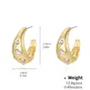 Pendientes Dorados Geométricos Elegantes Estilo Retro Francés Kenjay Diseño de Nicho Lujo Ligero Exquisitos de Gama Alta Pendientes Versátiles