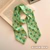 Bufanda Larga Retro Floral de Alta Calidad para Mujer 2025 Primavera Nueva Estilo Pastoral Decoración de Cuello Cinta para el Cabello Atar Bolsa Moda