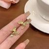 Brincos Novos de Guindaste Metálico Animal Chinês Agulha de Prata Banho Antiolho Personalizado Estilo Chinês Elegante Brincos de Alto Nível para Mulheres