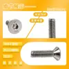 Tornillo Americano de Rosca Gruesa con Cabeza Avellanada y Enchufe Hexagonal con Poste, Perno de Acero Inoxidable 304, Tornillo Mecánico, En Stock, Dl Antirrobo