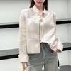 Novo Agasalho Feminino Estilo Nacional Chinoiserie Branco, Top Elegante de Alta Qualidade, Agasalho Externo Curto Pequeno Feminino Moderno e Slim