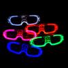Gafas cuadradas de luz fría luminosas LED, gafas de KTV con flash, accesorios de decoración para fiestas y bares de juguetes, venta al por mayor