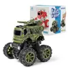 Promoção quente brinquedos infantis veículo off-road de inércia bidirecional meninos engenharia militar pequeno carro de brinquedo atacado de feira noturna