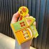 Chaveiro Máquina de Fliperama Casa de Doces Mini Castelo Brinquedo para Aliviar o Estresse Pingente Chaveiro Máquina de Garra Pequeno Presente